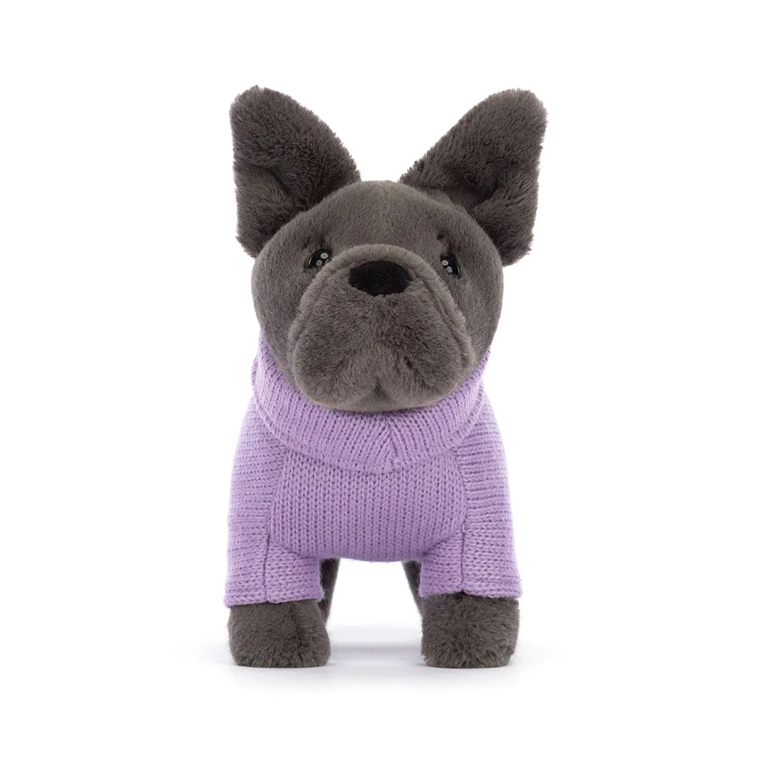 Sweater French Bulldog Purple