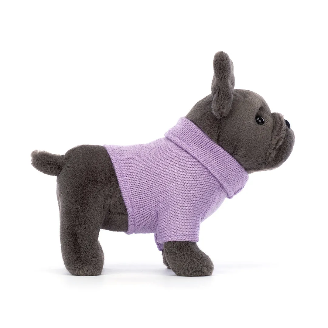 Sweater French Bulldog Purple