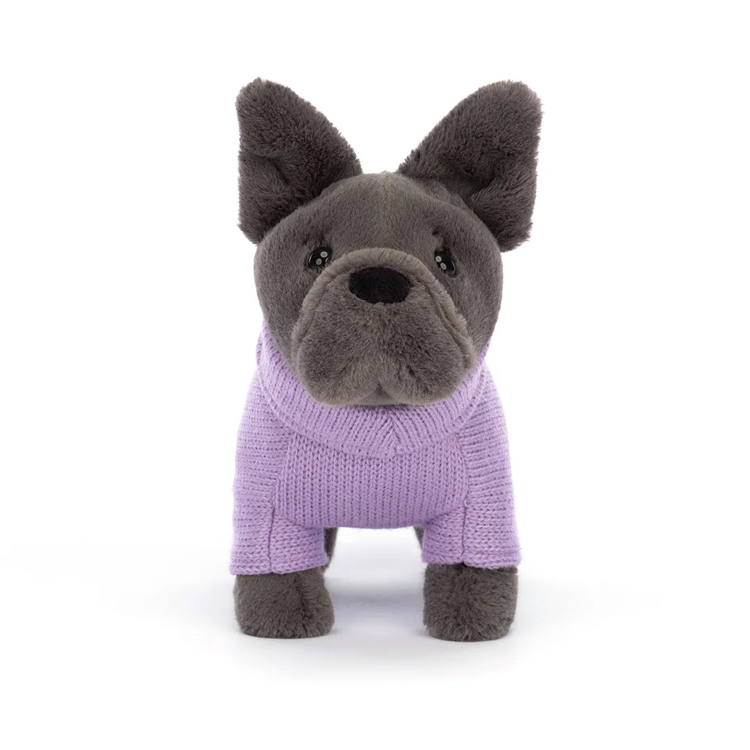 Sweater French Bulldog Purple