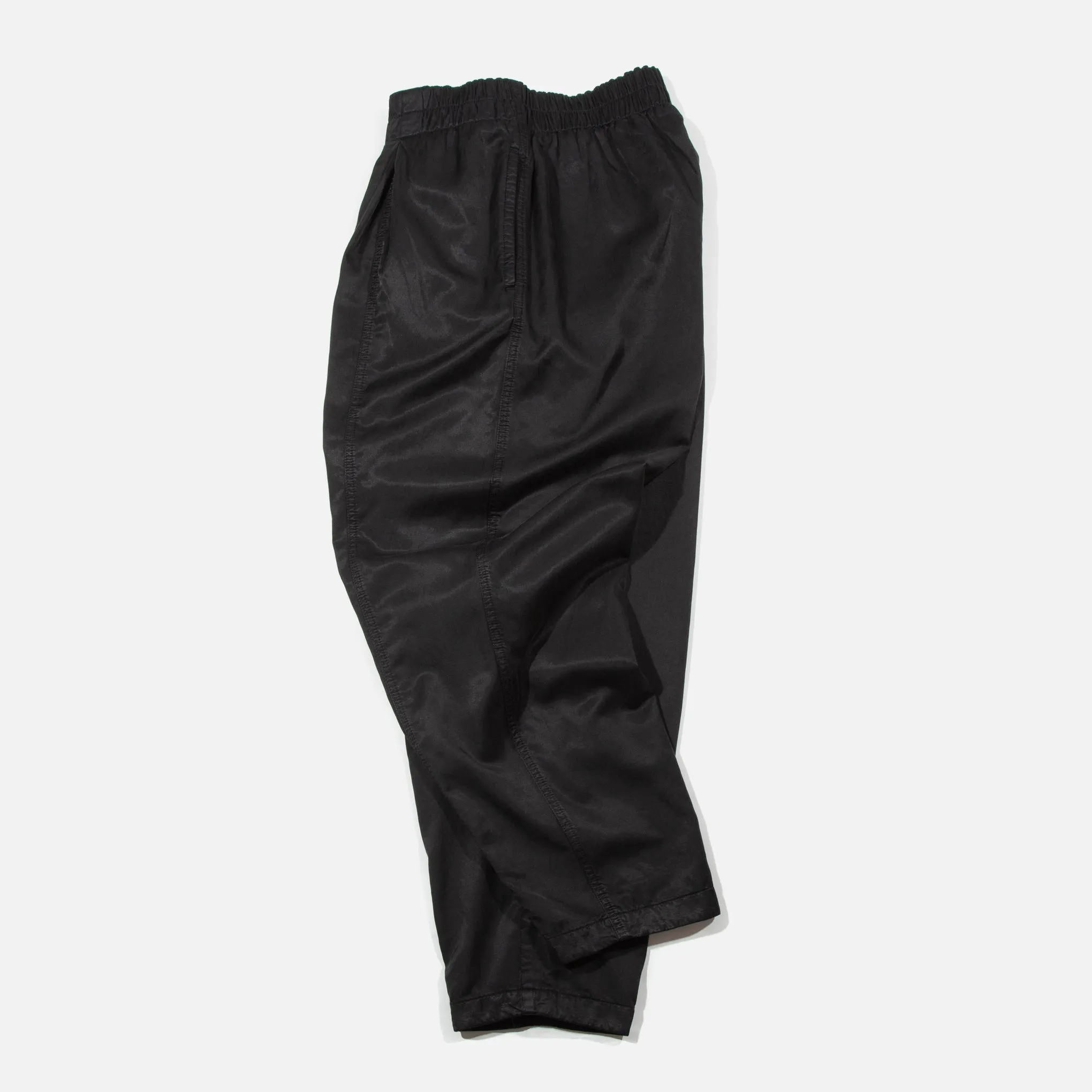 Sylvian Bonded Cotton Trousers - Black