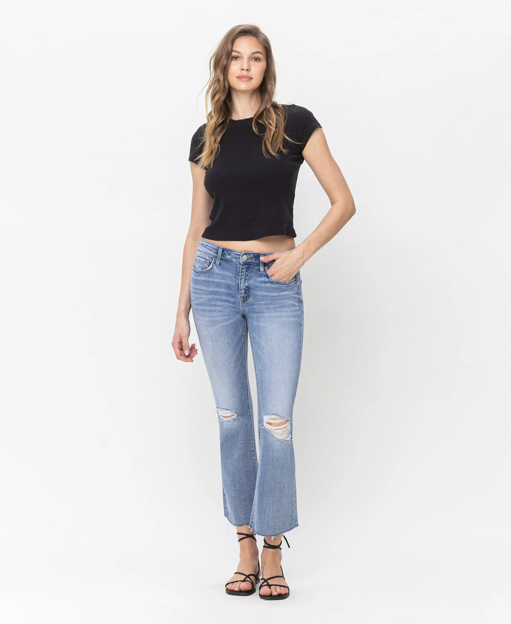 Triumph - Mid Rise Kick Flare Jeans