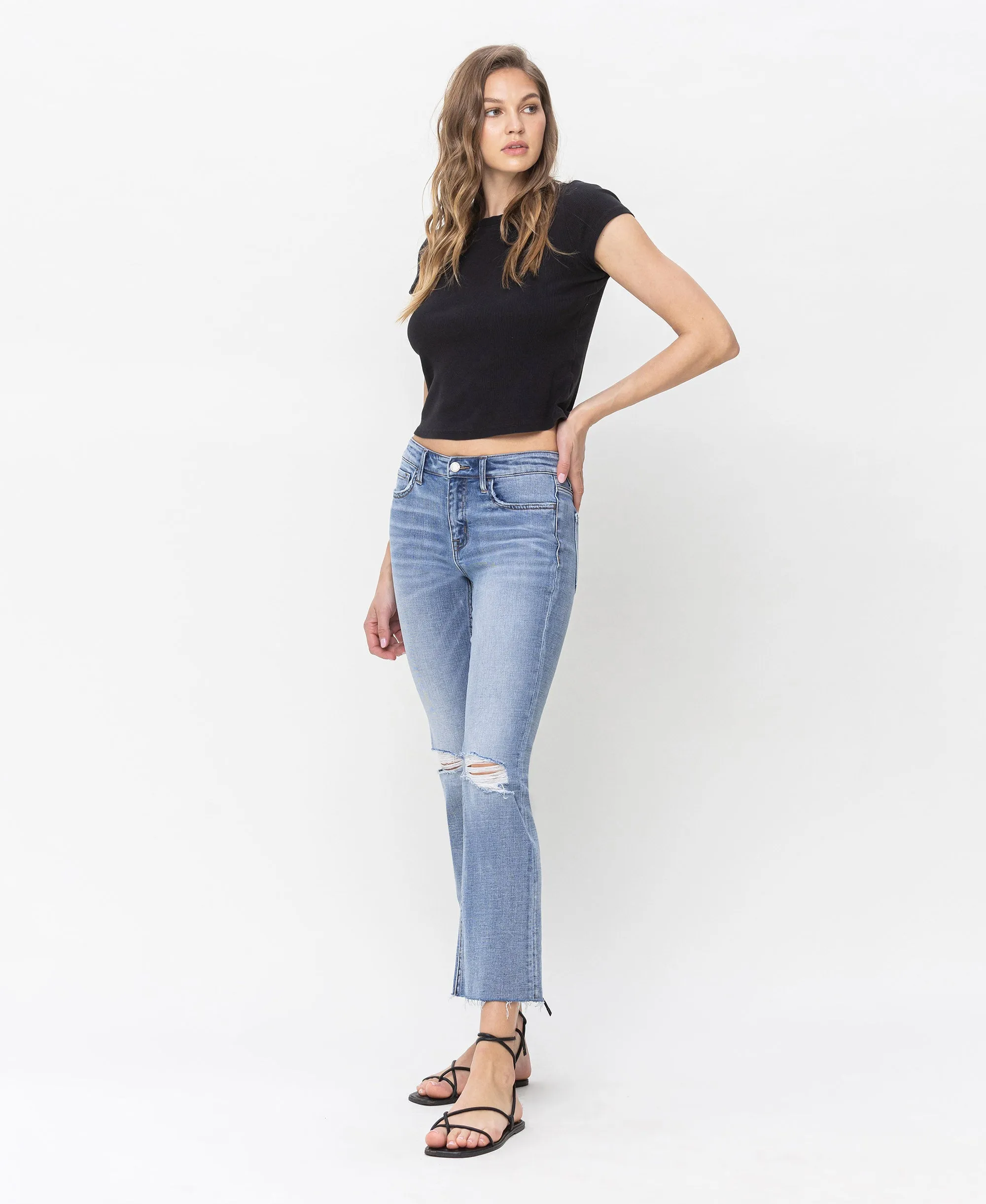 Triumph - Mid Rise Kick Flare Jeans