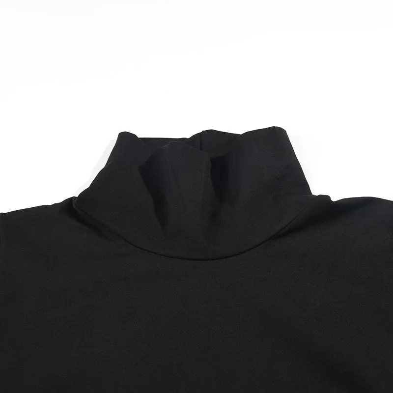 Tsyua Drawstring Turtleneck Sweatshirt