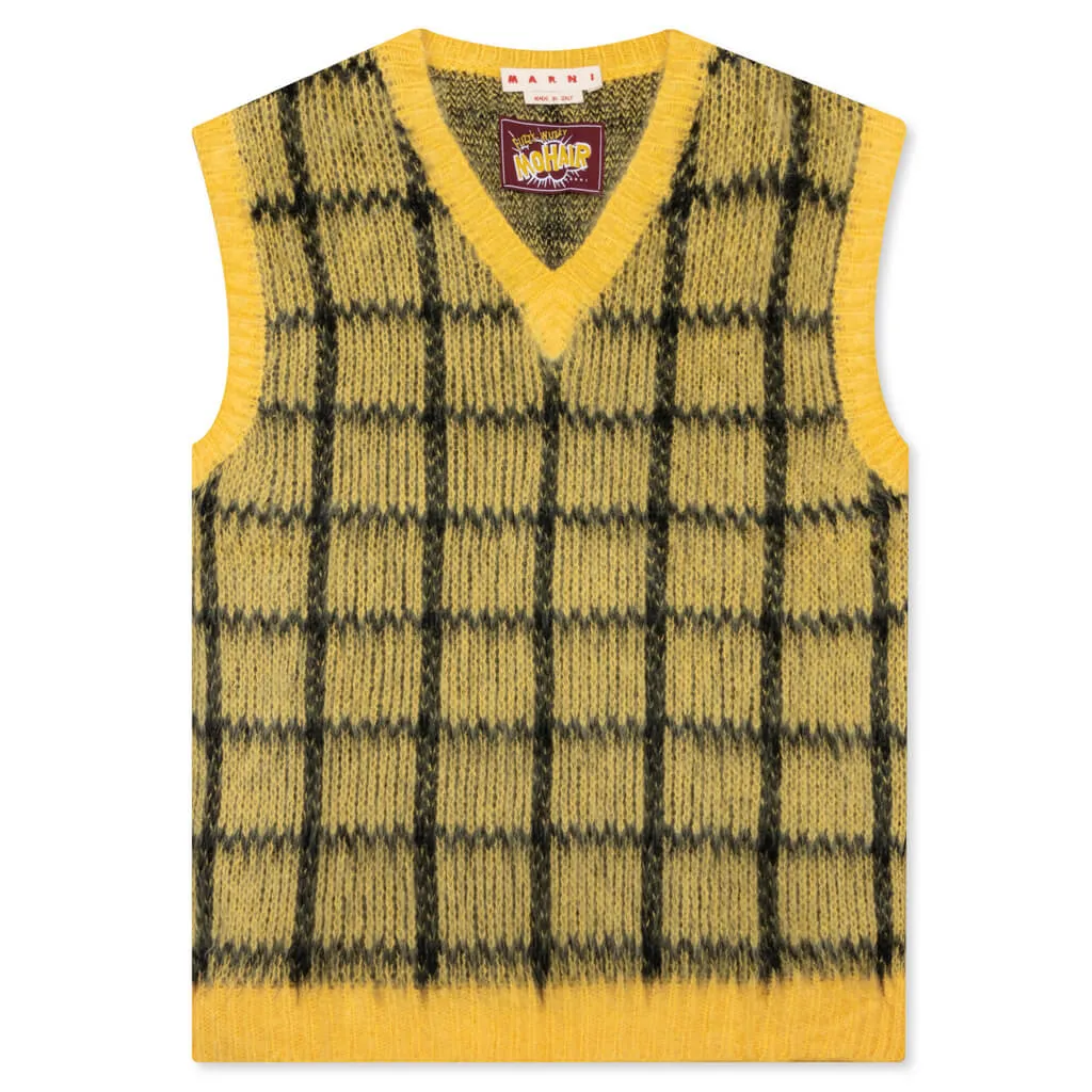 V Neck Sweater - Maize