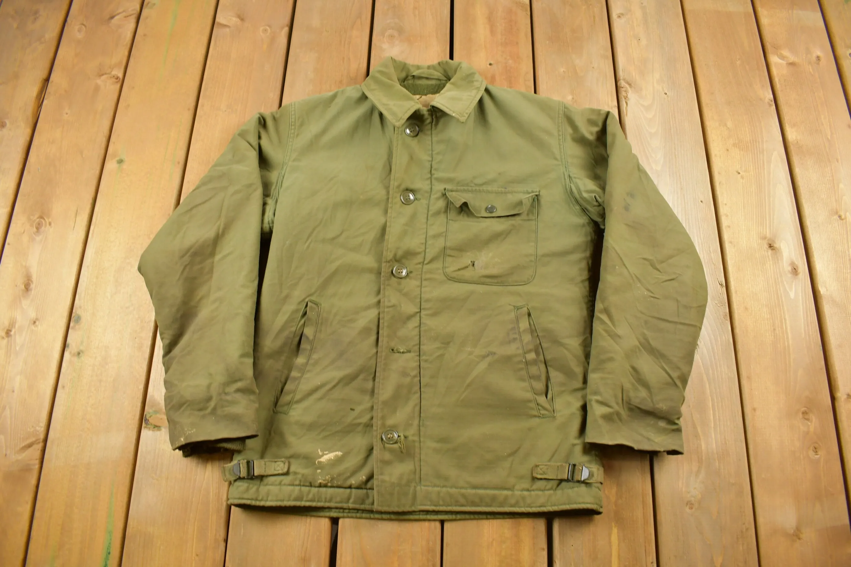 Vintage 1940s British Military Field Jacket / WW2 Era Jacket / Army Green / Vintage Military /Combat Jacket / Militaria