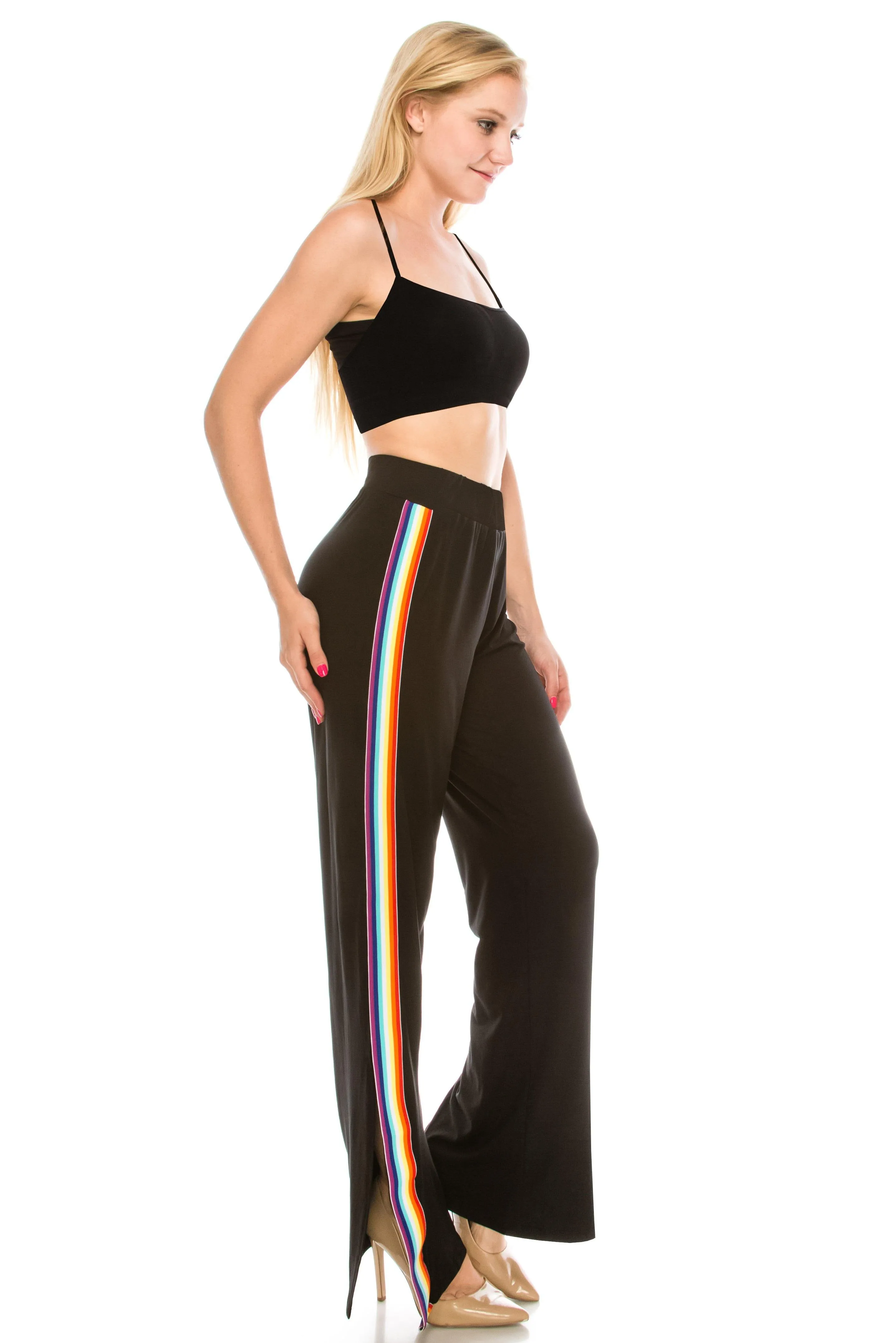 Wide Leg Palazzo Pants - High Waist Premium Soft Stretch Trousers