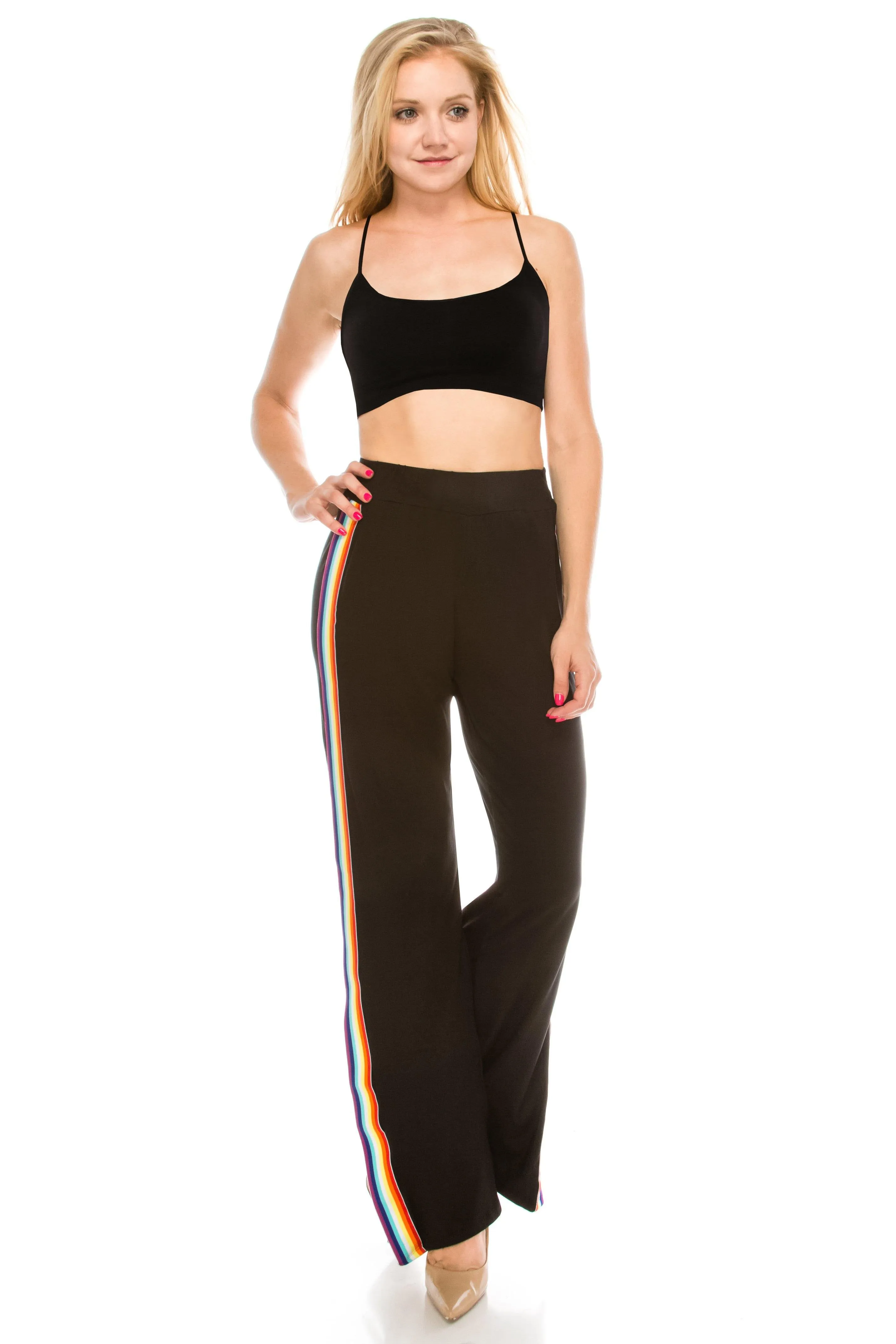 Wide Leg Palazzo Pants - High Waist Premium Soft Stretch Trousers