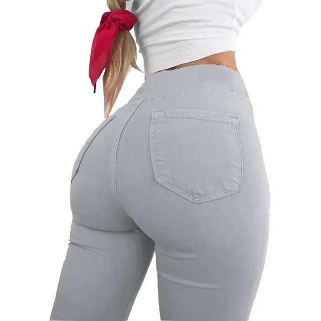 Women's Pencil Pants Trousers Spring Fall Stretch Pants For Women Slim Ladies Trousers Female  plus size women