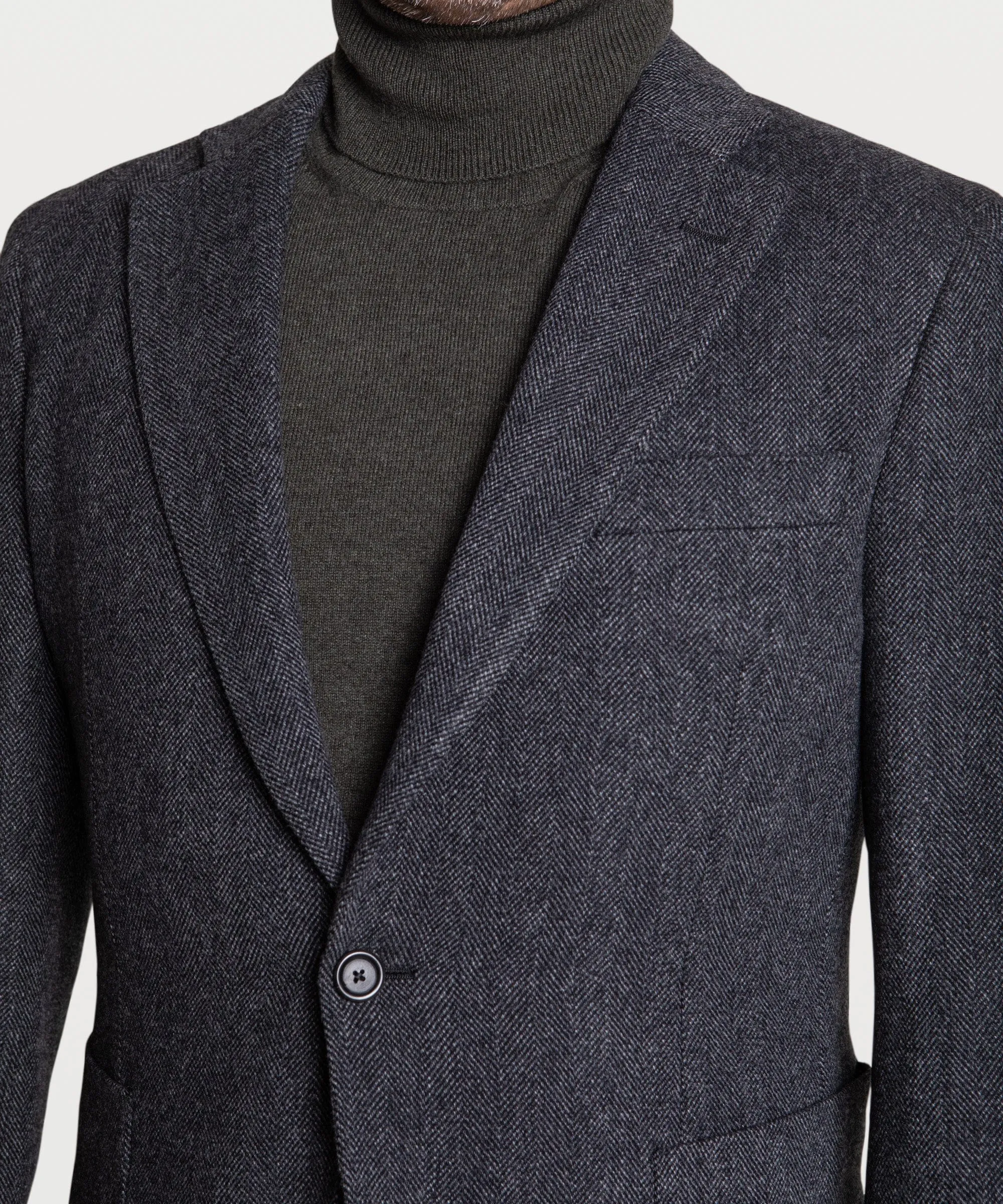 Wool Herringbone Jacket