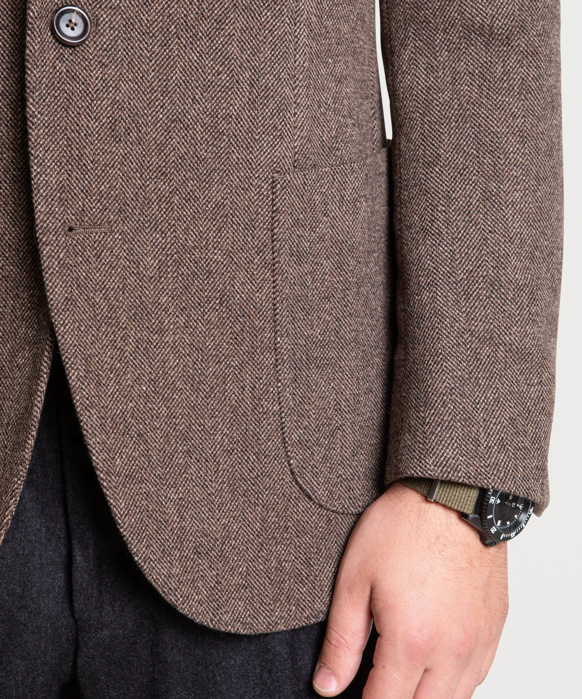 Wool Herringbone Jacket